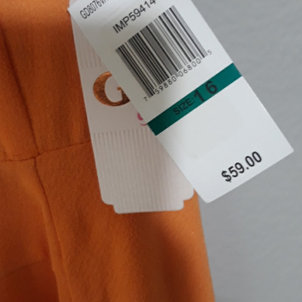 GB girls orange dresses . - Picture 5 of 6